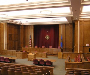 An empty court room